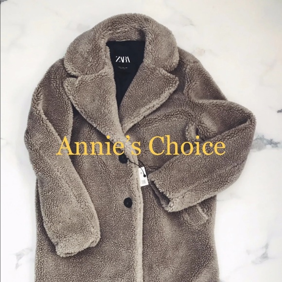 ZARA Fleece Coat:Gray, US M ,L, XL, XXL - Picture 10 of 10